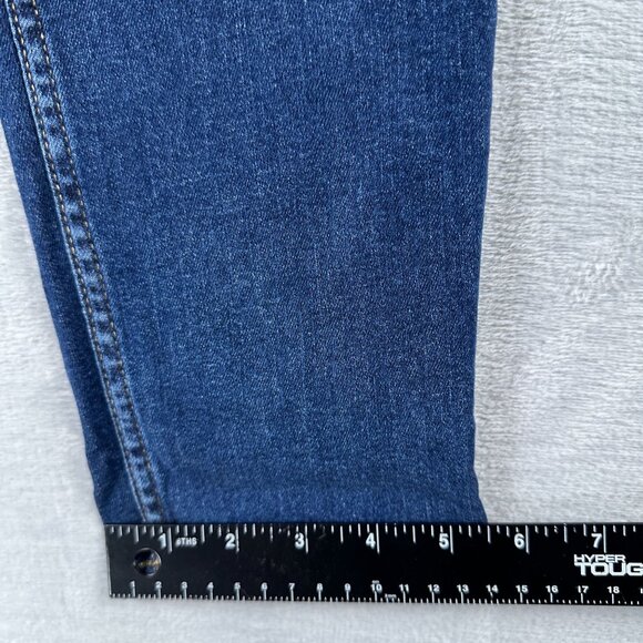 H&M Mom Jeans Medium Wash Denim Women's Size 10 High Rise Stretch Blue - Picture 11 of 12